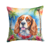 Cavalier King Charles Spaniel 6401 Luau Throw Pillow