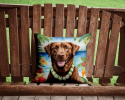 Chesapeake Bay Retriever 6402 Luau Throw Pillow
