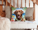 Chesapeake Bay Retriever 6402 Luau Throw Pillow
