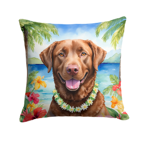 Chesapeake Bay Retriever 6402 Luau Throw Pillow