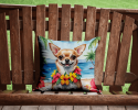 Chihuahua 6403 Luau Throw Pillow
