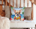 Chihuahua 6403 Luau Throw Pillow