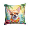 Chihuahua 6404 Luau Throw Pillow