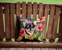 Chihuahua 6405 Luau Throw Pillow