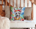 Chinese Crested 6406 Luau Throw Pillow