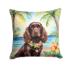 Cocker Spaniel 6410 Luau Throw Pillow