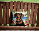 Dachshund 6418 Luau Throw Pillow