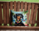 Dachshund 6419 Luau Throw Pillow
