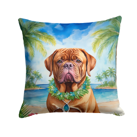 Dogue de Bordeaux 6423 Luau Throw Pillow