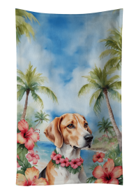 English Foxhound Luau Kitchen Towel