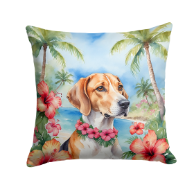 English Foxhound 6428 Luau Throw Pillow