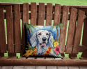English Setter 6429 Luau Throw Pillow