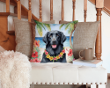 Flat Coated Retriever 6432 Luau Throw Pillow