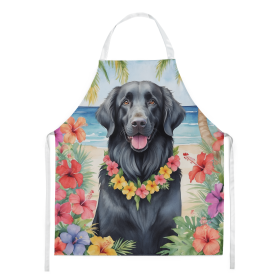 Flat Coated Retriever Luau Apron