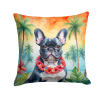 French Bulldog 6435 Luau Throw Pillow