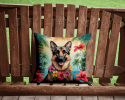 German Shepherd 6437 Luau Throw Pillow