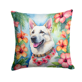 German Shepherd 6438 Luau Throw Pillow