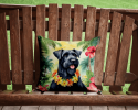Giant Schnauzer 6441 Luau Throw Pillow