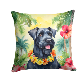 Giant Schnauzer 6441 Luau Throw Pillow