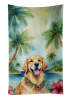 Golden Retriever Luau Kitchen Towel