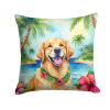 Golden Retriever 6442 Luau Throw Pillow