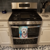 Old English Sheepdog Luau Kitchen Towel