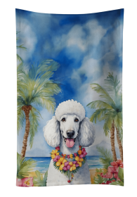 Poodle - White 1 - Luau Kitchen Towel