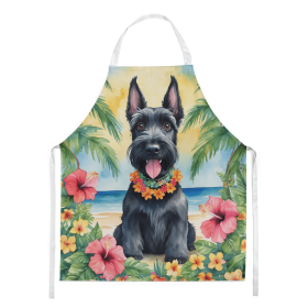 Scottish Terrier Luau Apron