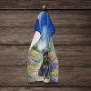 Affenpinscher Spring Path Garden Kitchen Towel