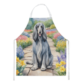 Afghan Hound Spring Path Garden Apron