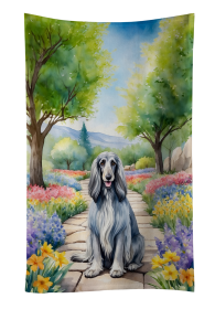 Afghan Hound Spring Path Kitchen Towel