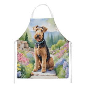 Airedale Terrier Path Garden Apron