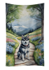 Alaskan Klee Kai Spring Path Garden Kitchen Towel