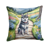 Alaskan Klee Kai 6545 Spring Path Throw Pillow