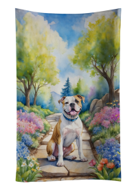 American Bulldog 1 Spring Path Kitchen Towel