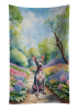 American Hairless Terrier Spring Path Garden Kitchen Towel