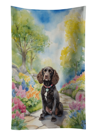 American Water Spaniel Spring Path Kitchen Towel