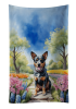 Australian Cattle Dog Spring Path Kitchen Towel