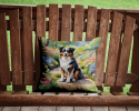 Australian Shepherd 6556 Spring Path Throw Pillow