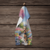Australian Terrier Spring Path Garden Kitchen Towel