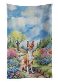 Basenji Spring Path Kitchen Towel