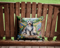 Bearded Collie 6561 Spring Path Throw Pillow