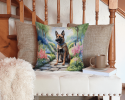 Belgian Malinois 6563 Spring Path Throw Pillow