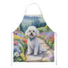 Bichon Frise Spring Path Garden Apron