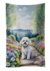 Bichon Frise Spring Path Garden Towel