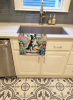 Border Collie Spring Path Garden Kitchen Towel