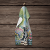 Border Collie Spring Path Garden Kitchen Towel