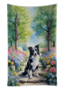 Border Collie Spring Path Garden Kitchen Towel