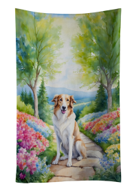 Borzoi 1 Spring Path Garden Kitchen Towel