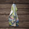 Boston Terrier 1 Spring Path Garden Kitchen Towel